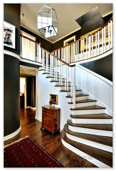 Лестничные перила из дерева